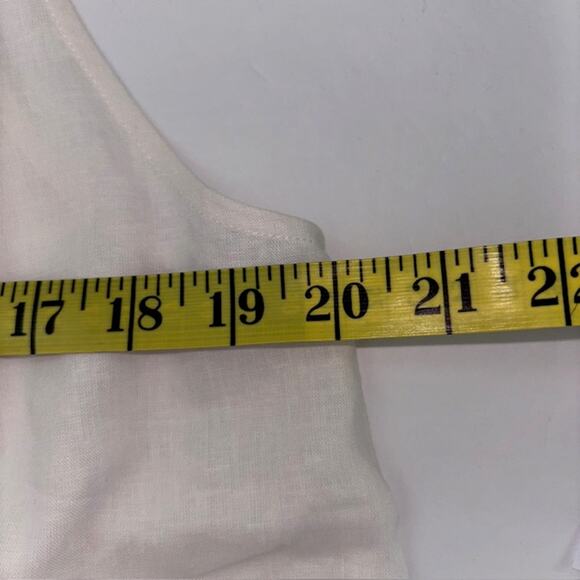 NWT Andie Swim Linen Blend Maxi Wrap Dress, Sz L, V Neck White Resort Vacation - Picture 6 of 9